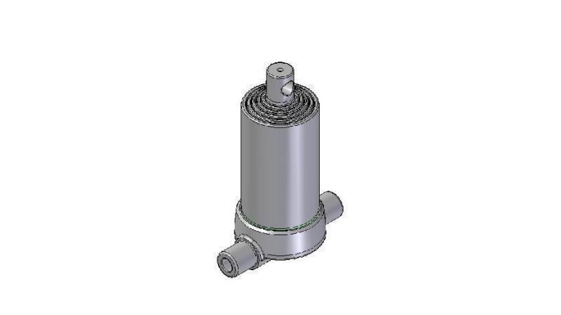 3592F -TELESCOPIC CYLINDER INFERIOR – HOLE 5 DEGREES STROKE 1040 FI 124
