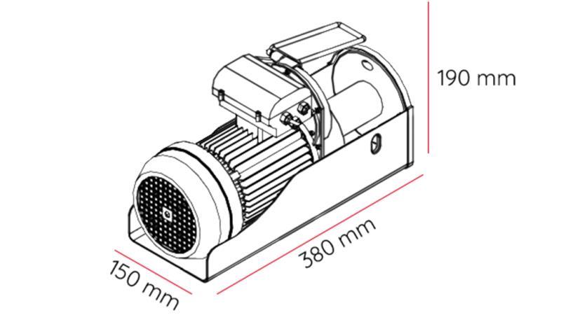 230 V ELEKTRICKÝ VYHÝBAČ DWI 300/600 kg