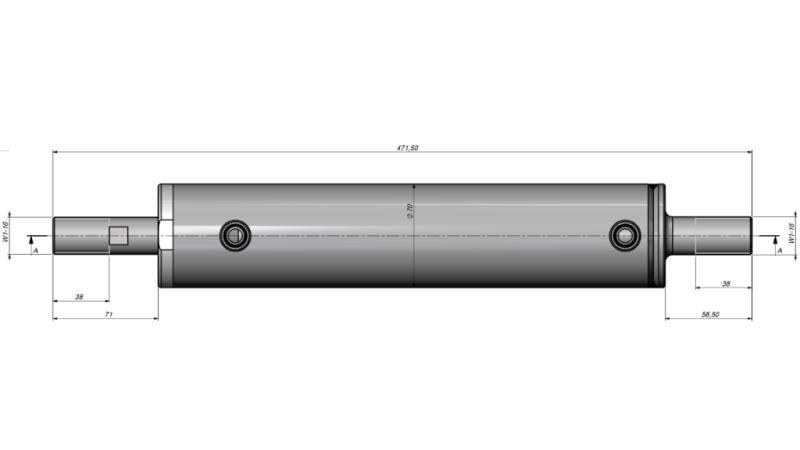 HYDRAULIC STEERING CYLINDER CASE OEM-87337229