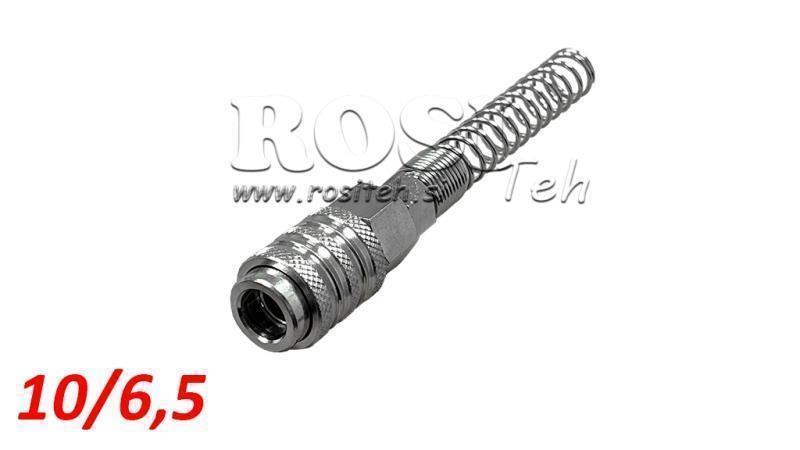PNEUMATIC QUICK COUPLING FEMALE SPRING 10/6.5 - DN7.2