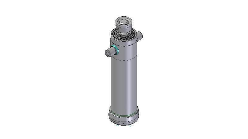 4040S -TELESCOPICKÝ CYLINDR STANDARD/BALL 4 STUPNĚ ZDVIH 1980 PRŮMĚR 152