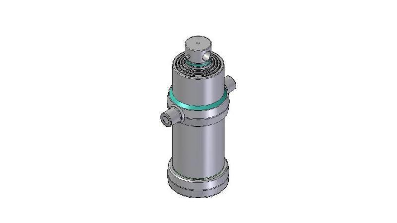 4045F -TELESCOPIC CYLINDER STANDARD/HOLE 4 STAGES STROKE 1490 FI 170