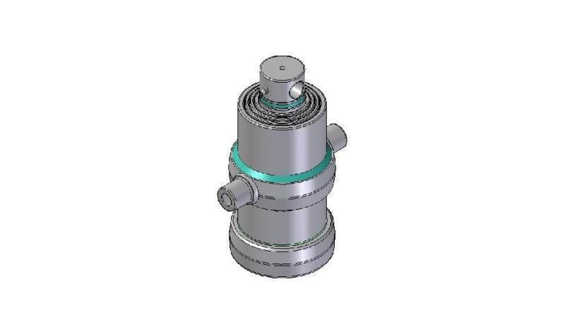 4071F -TELESCOPICKÝ CYLINDR STANDARD/DÍRA 4 STUPNĚ ZDVIH 970 PRŮMĚR 170