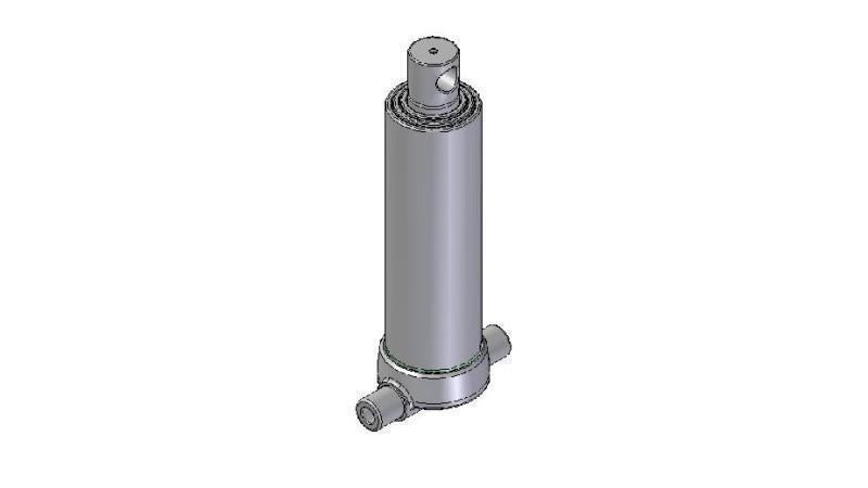 4534F -TELESCOPIC CYLINDER INFERIOR – HOLE 3 DEGREES STROKE 1043 FI 124