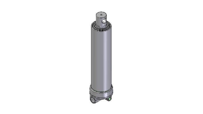 4637F -TELESCOPIC CYLINDER HOLE - HOLE 3 STEPS TRAVEL 1493 FI 124