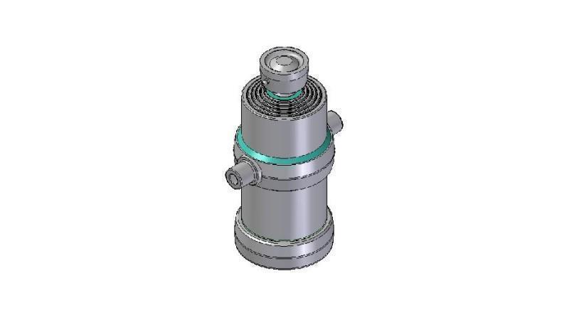 5006S -TELESCOPICKÝ CYLINDR STANDARD/KULIČKA 5 STUPŇŮ ZDVIH 1500 PRŮMĚR 190