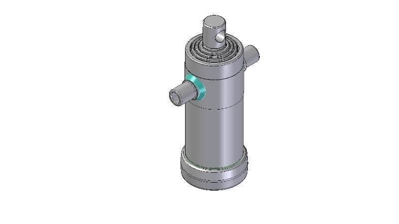 5022F -TELESCOPIC CYLINDER STANDARD/HOLE 5 STAGES TRAVEL 1030 DIAMETER 112
