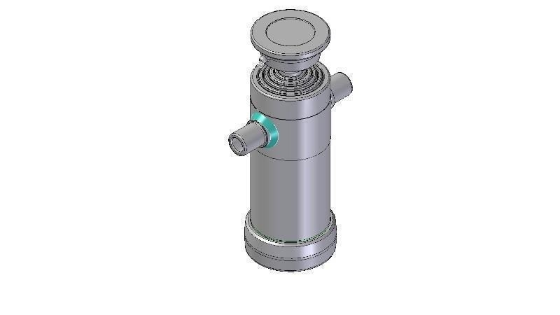 5023S - TELESCOPICKÝ CYLINDR STANDARD/KULIČKA 5 STUPŇŮ ZDVIH 1290 PRŮMĚR 112