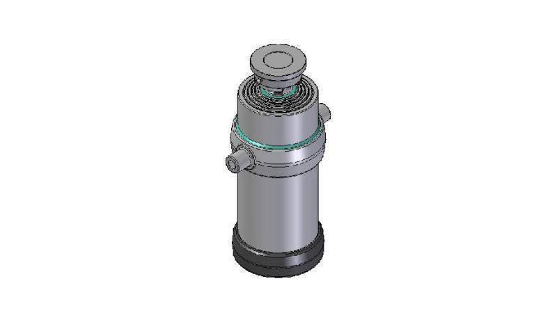 5034S - TELESCOPICKÝ CYLINDR STANDARD/KULIČKA 5 STUPŇŮ ZDVIH 2050 PRŮMĚR 215