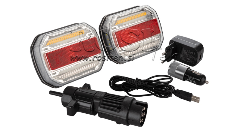 SADA LED MAGNETICKÉHO SVĚTLA - BEZDRÁTOVÉ 12/24V CANBUS