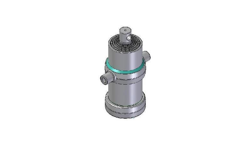6023F -TELESCOPICKÝ CYLINDR STANDARD/DÍRA 6 STUPŇŮ CESTA 2545 PRŮMĚR 170