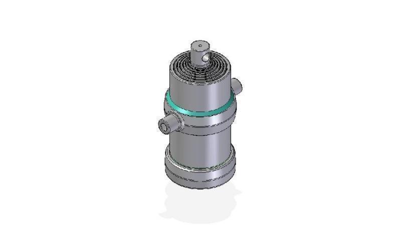 7019F -TELESKOPSKI CILINDER STANDARD/LUKNJA 7 STOPENJ HOD 2045 FI 190