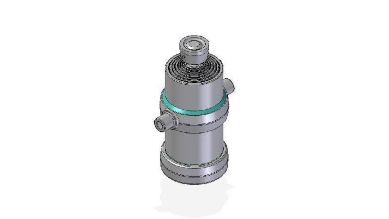 7019S - TELESCOPICKÝ CYLINDR STANDARD/KULIČKA 7 STUPŇŮ ZDVIH 2045 PRŮMĚR 190