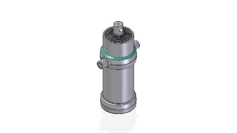 7021F -TELESKOPSKI CILINDER STANDARD/LUKNJA 7 STOPENJ HOD 2955 FI 190