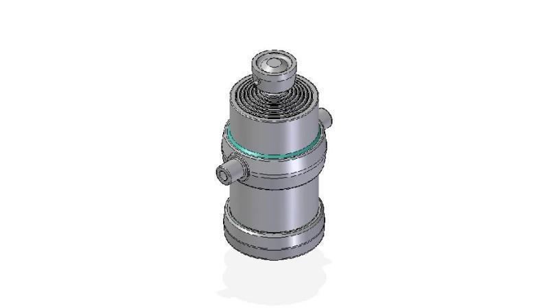 7052S -TELESCOPIC CYLINDER STANDARD/BALL 7 STAGES STROKE 2085 DIAMETER 215