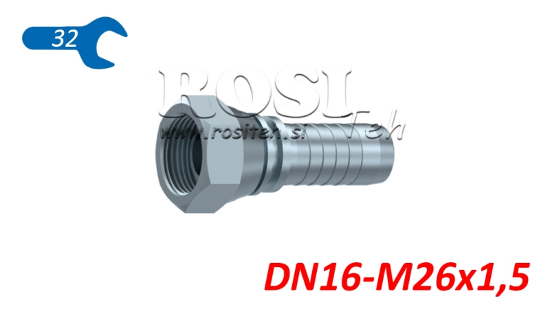 HIDRAVLIČNI PRIKLJUČEK BSP ŽENSKI DN16-M26x1,5