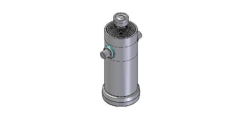 9016S -TELESCOPIC CYLINDER STANDARD/BALL 9 STAGES TRAVEL 4040 DIAMETER 240
