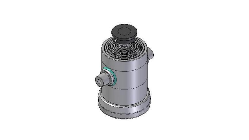 9033S -TELESCOPIC CYLINDER STANDARD/BALL 9 STAGES STROKE 2887 DIAMETER 270