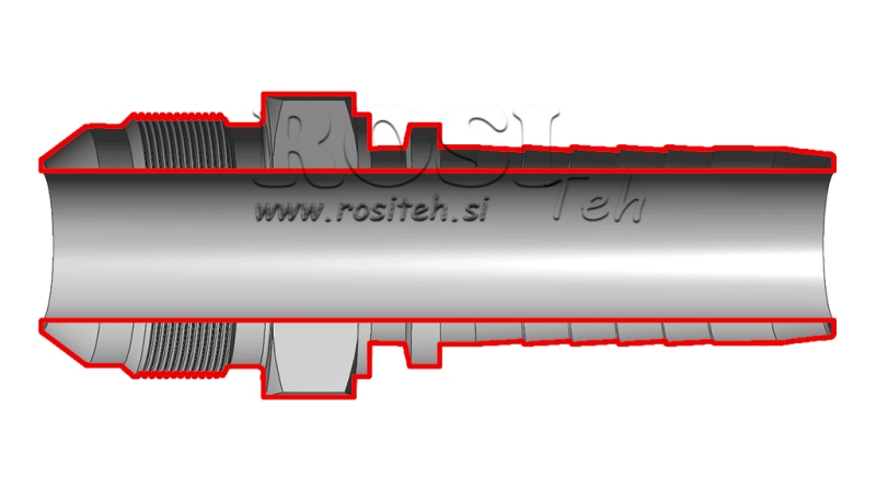 HIDRAVLIČNI PRIKLJUČEK AGJ JIC74° MOŠKI DN16-1” 1/16-12