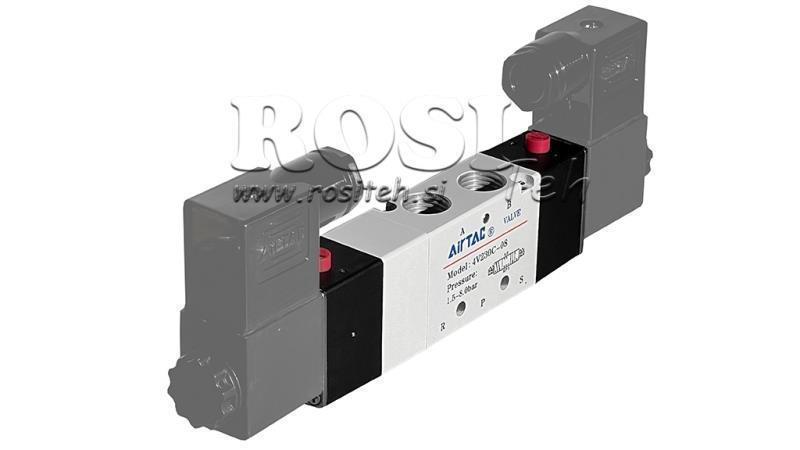 PNEUMATICKÝ ELEKTROVENTIL 5/2 BISTABILNÍ 1/4 PRT-0852-BCC