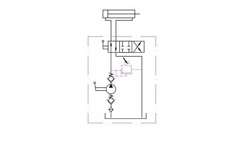 HAND PUMP 45CC -DD- DOUBLE DIRECTION - dimensions