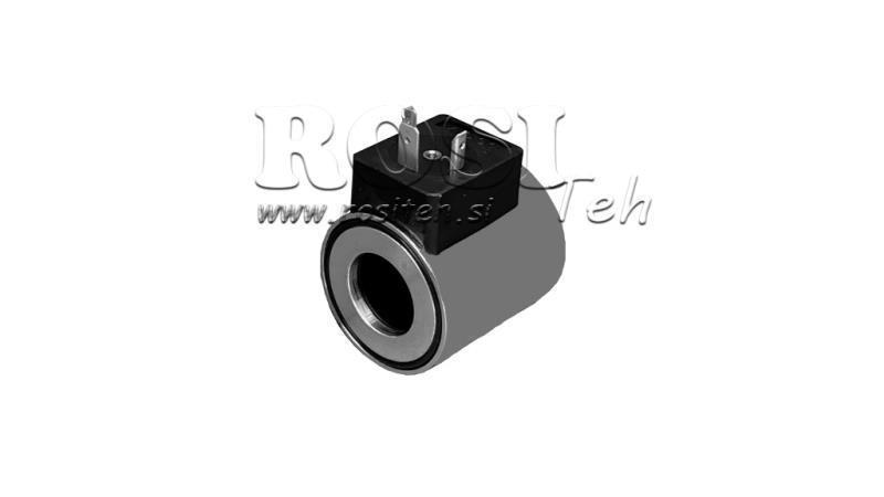 ELECTRO MAGNETIC COIL 24V DC FOR CETOP 3 VALVE - fi 23.4mm-50.7mm 30W IP65