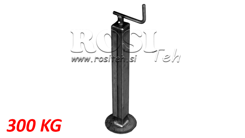 ZÁVITOVÁ PODPĚRNÁ NOHA (VÝŠKA 730MM - ZDVIH 255MM) - 300KG