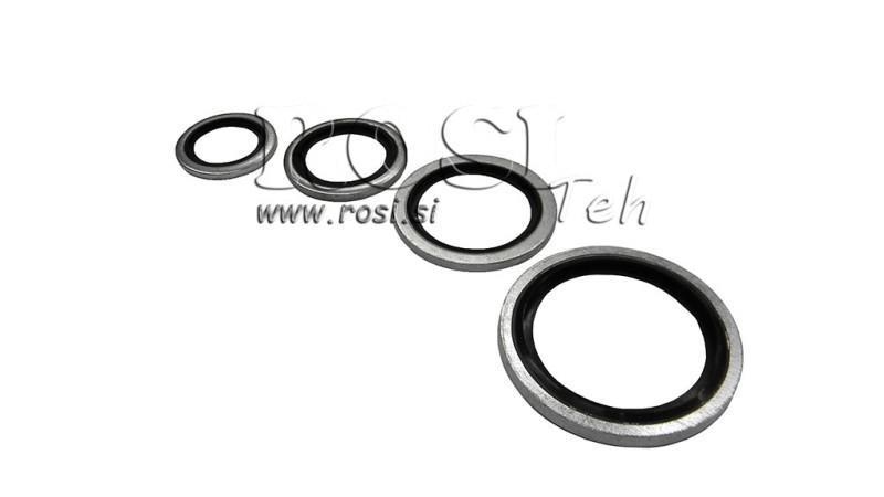O-kroužek s gumovým těsněním M22x1.5 - 22.7x30.0 mm