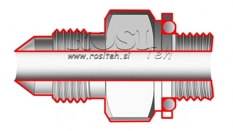HYDRAULICKÝ REDUKTOR  9/16 JIC74°-1/4 GAS