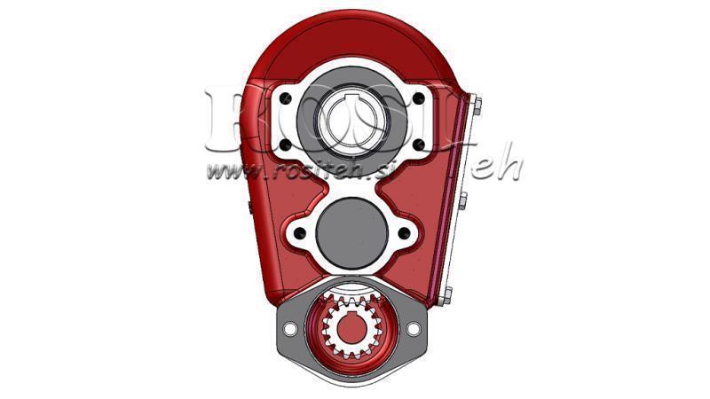 PŘEVODOVKA - PŘEVODOVKA RT150 PRO HYDRAULICKÝ MOTOR MP/MR/MS/MH POMĚR 12:1
