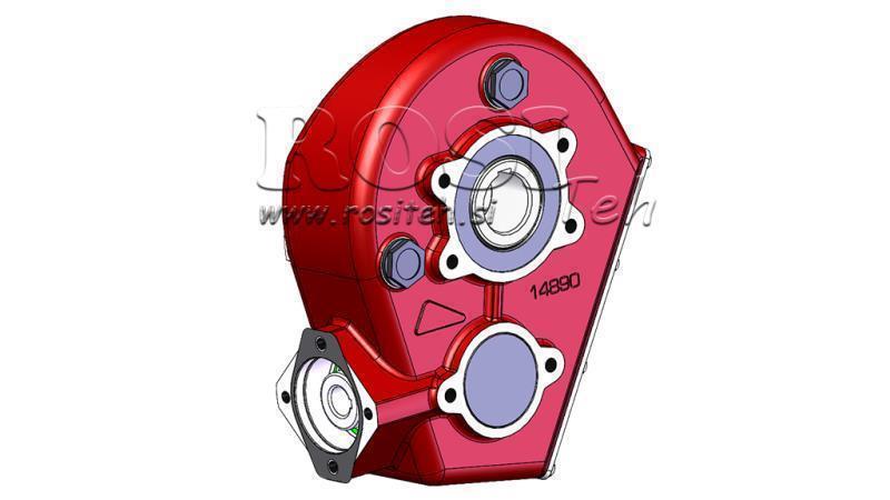 GEARBOX - GEARBOX RT250 FOR HYDRAULIC MOTOR MP/MR/MS RATIO 21.1:1