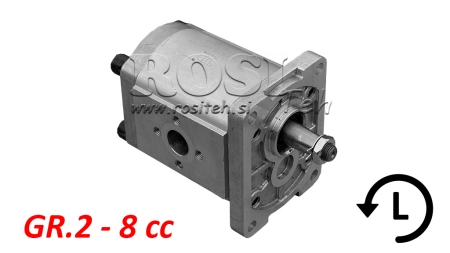 HYDRAULICKÁ PUMPA GR.2 8 CC LEVÁ - FLANGE
