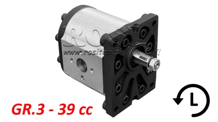 HYDRAULICKÉ ČERPADLO GR.3 39 CC LEVÉ - PŘÍROBNICE