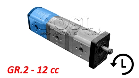 HYDRAULICKÉ ČERPADLO 20A12X066 ZADNÍ GR.2 12 CC LEVÉ