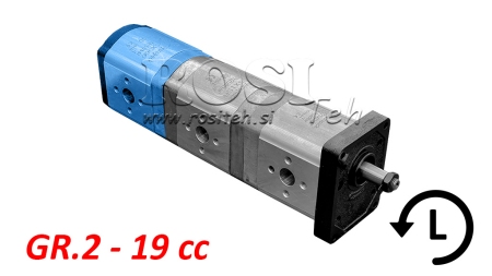 HYDRAULICKÉ PUMPA 20A19X066 ZADNÍ GR.2 19 CC LEVÁ