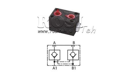 DOUBLE NON-RETURN FOR YEAT-COMBINE VALVE (AinB)