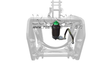 MOUNTING SET FOR HYDRAULIC ACCUMULATOR FOR TRACTOR FRONT HYDRAULICS