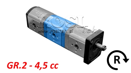 HYDRAULICKÉ ČERPADLO 20C4.5X156 STŘEDNÍ GR.2 4.5 CC PRAVÉ