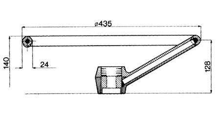 PRŮMĚR VOLANTU 435 - h 128