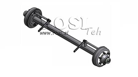 NÁPRAVA PRO PŘÍVĚS 8300 kg S BRZDAMI (1600 mm)