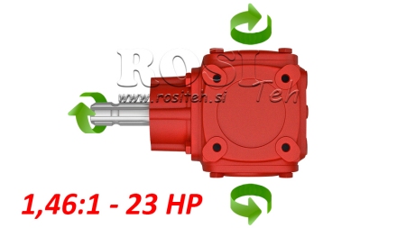 ЪГЛОВА СКОРОСТНА КУТИЯ TB-19J 1.46:1 (23HP-16.9KW)
