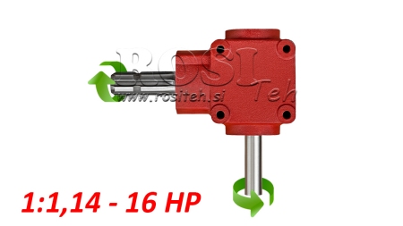 ЪГЛОВ ЗЪБЕН МЕХАНИЗЪМ L-155J 1: 1.14 (16HP-12KW)