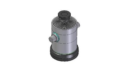 1055S -TELESCOPICKÝ CYLINDR STANDARD/KULIČKA 10 STUPŇŮ CESTA 3950 PRŮMĚR 300