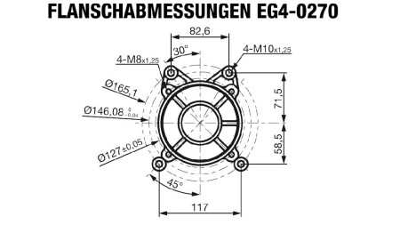 gasoline engine EG4-270cc-6.56kW-8.92HP-3,600 RPM-H-KW25x88.2-manual start
