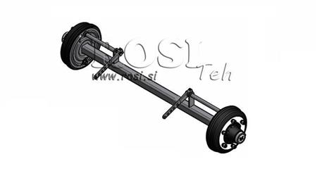 NÁPRAVA PRO PŘÍVĚS 5400 kg S BRZDAMI (1500 mm)