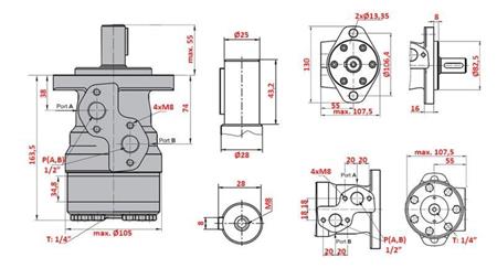 Hydraulický motor MR 200