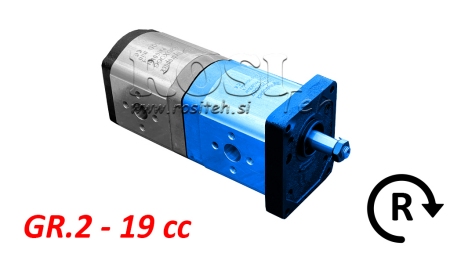 HYDRAULICKÉ PUMPA 20C19X067 PŘEDNÍ GR.2 19 CC PRAVÁ