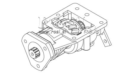 VÝSTUP PRO HYDRAULICKOU PUMPU - IVECO 2826