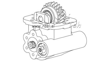 VÝSTUP PRO HYDRAULICKOU PUMPU - IVECO 2855