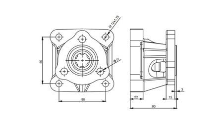Rozměry 3X4 ADAPTÉR PRO LIHOVÉ ČERPADLO